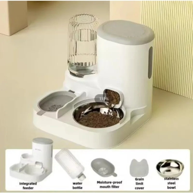New Cat automatic feeder, water dispenser, water dispenser, cat bowl, dog, cat food sink, pet supplies