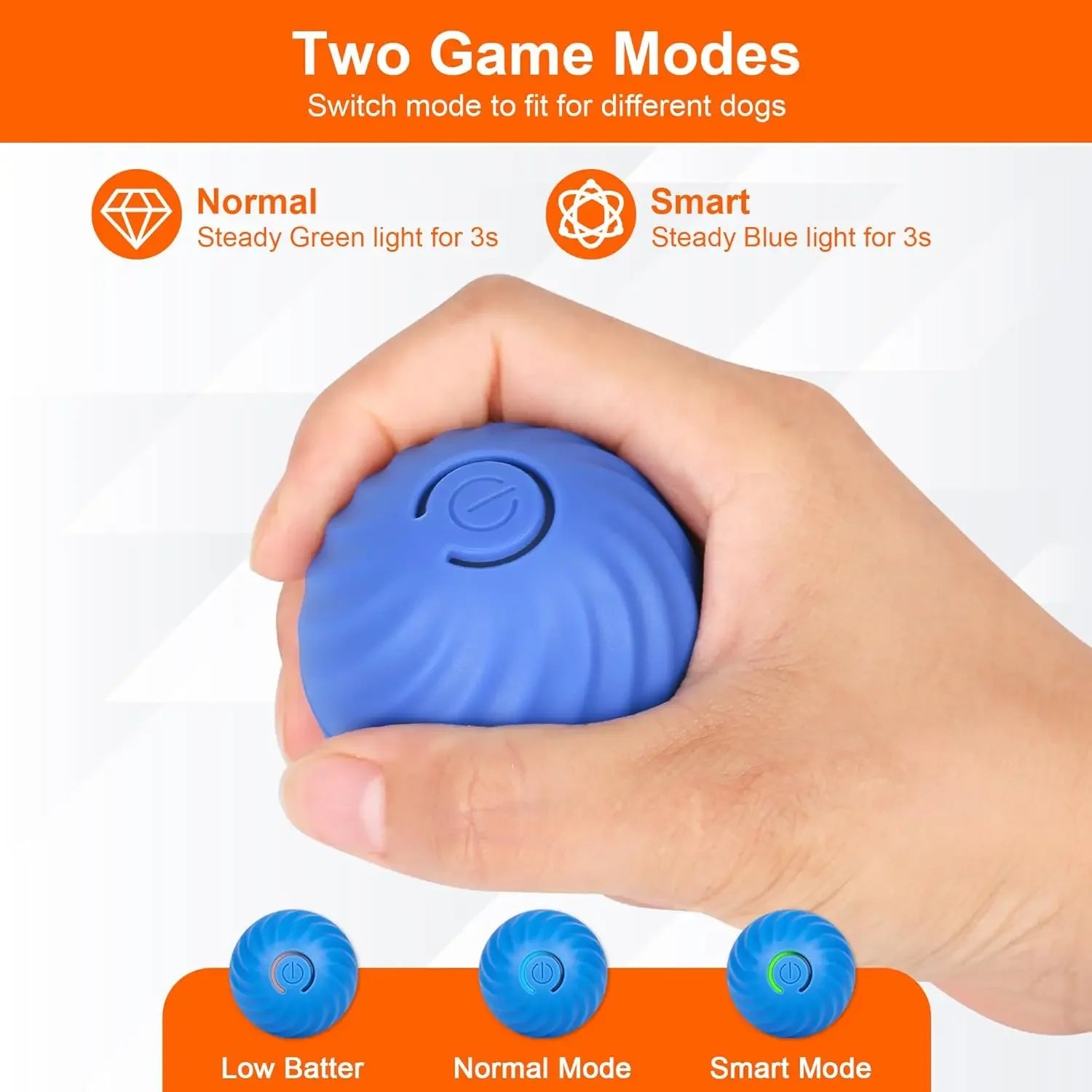 Interactive Cat & Dog Ball, Auto-Moving Electric Cat & Dog Toy Ball, Electronic Auto Rolling, Cat & Dog Toy, USB Charging