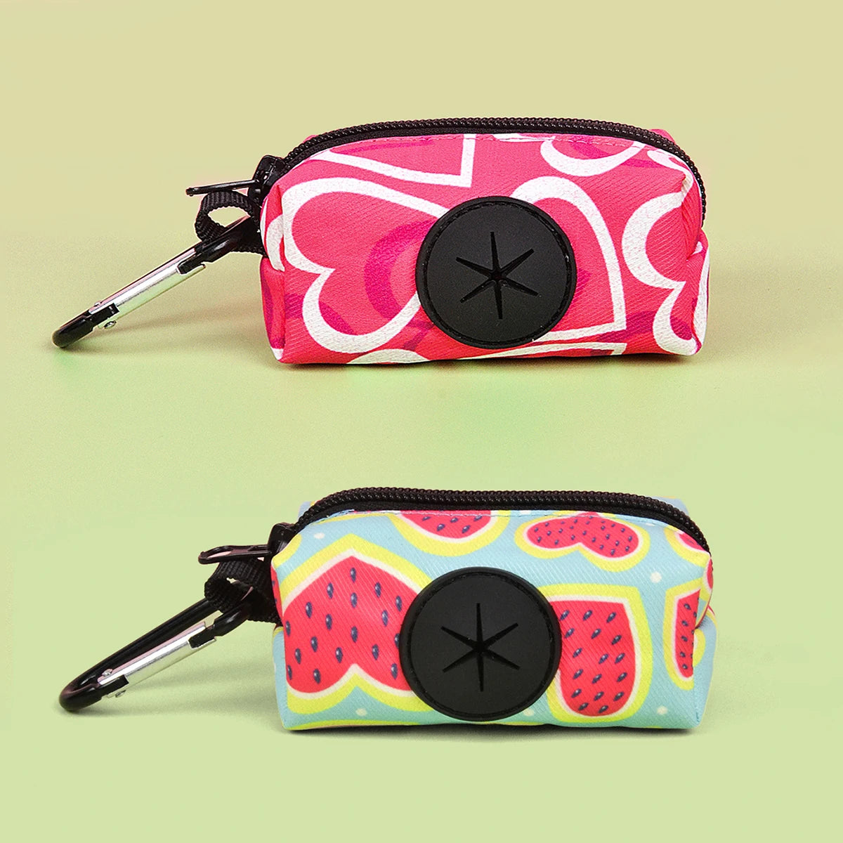 Value pack 2pcs dog poop bags different patterns to choose easy convenient  cleaning pet feces ( no leash and waste bag)