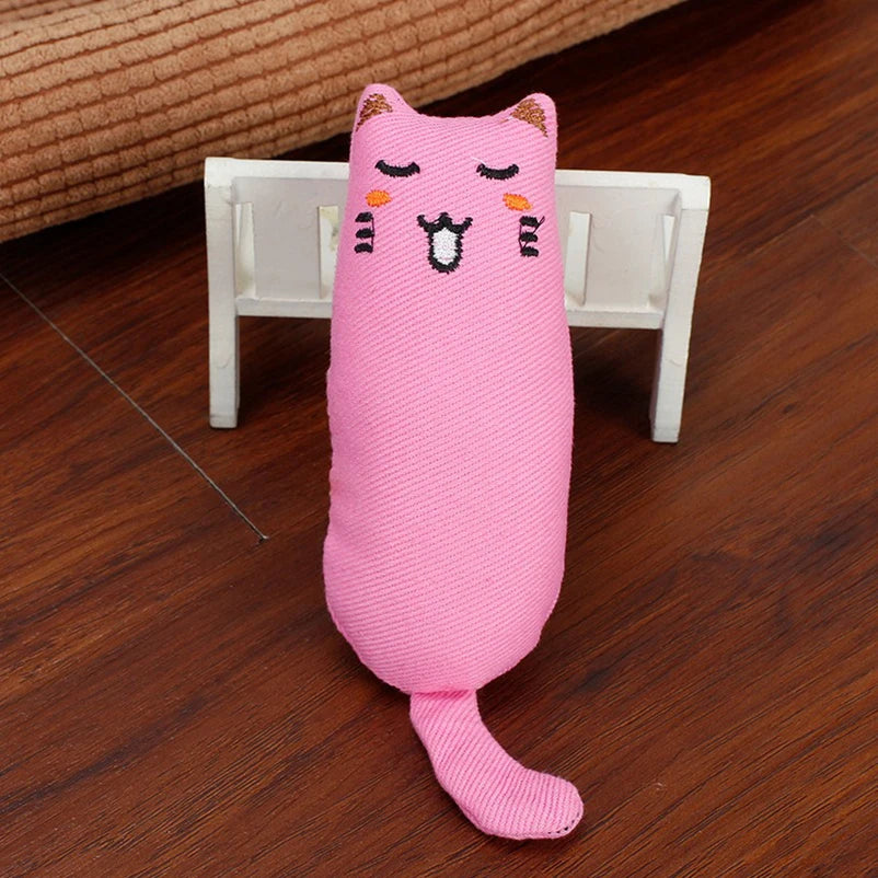 Rustle Sound Catnip Toy Cats Product For Pets Cute Cat Toys For Kitten Teeth Grinding Cat Plush Toy Thumb Pillow Pet Toys