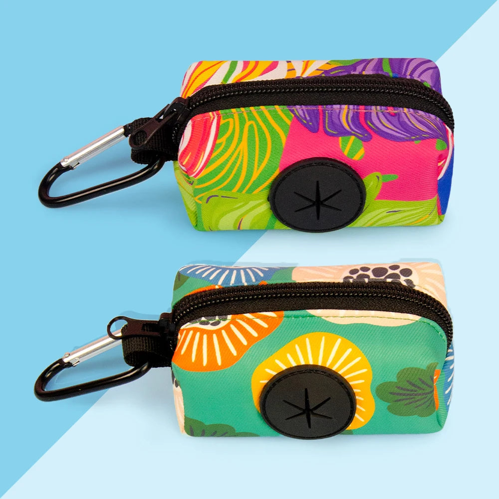 Value pack 2pcs dog poop bags different patterns to choose easy convenient  cleaning pet feces ( no leash and waste bag)