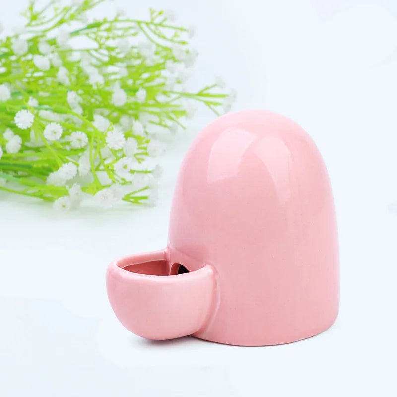 New Ceramic Pet Hamster Automatic Water Dispenser Mute Water Dispenser Feeding Water Feeder African Mini Hedgehog Kettle
