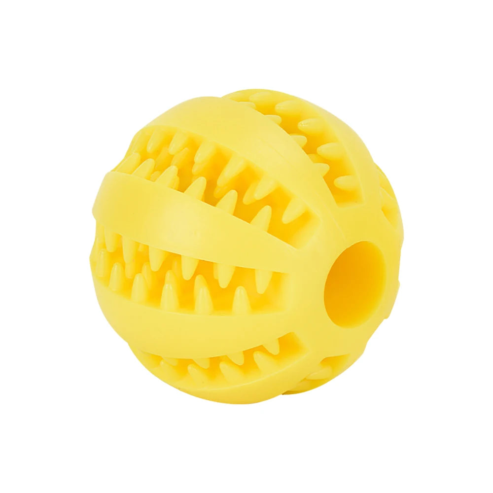 Pet Dog Ball Toys for Small Dogs Interactive Elasticity Puppy Chew Toy Tooth Cleaning Rubber Food Ball Toy Pet Stuff Accessories