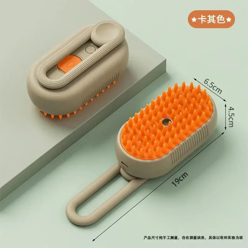 3-in-1 Steamy Brush for Pet Cat Dog Grooming Accessories Electric Brushes for Hair Cleaning Massage Comb Cat Dog Stuff Supplies