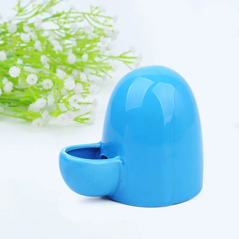 New Ceramic Pet Hamster Automatic Water Dispenser Mute Water Dispenser Feeding Water Feeder African Mini Hedgehog Kettle