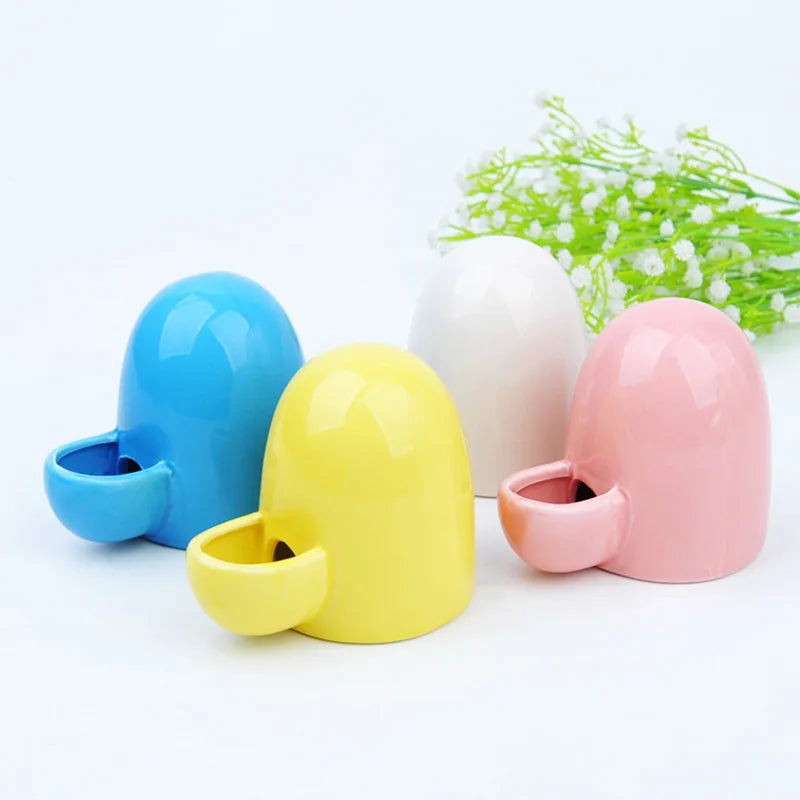 New Ceramic Pet Hamster Automatic Water Dispenser Mute Water Dispenser Feeding Water Feeder African Mini Hedgehog Kettle