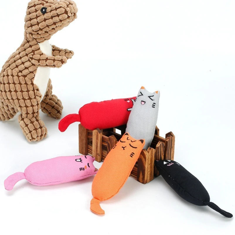Rustle Sound Catnip Toy Cats Product For Pets Cute Cat Toys For Kitten Teeth Grinding Cat Plush Toy Thumb Pillow Pet Toys