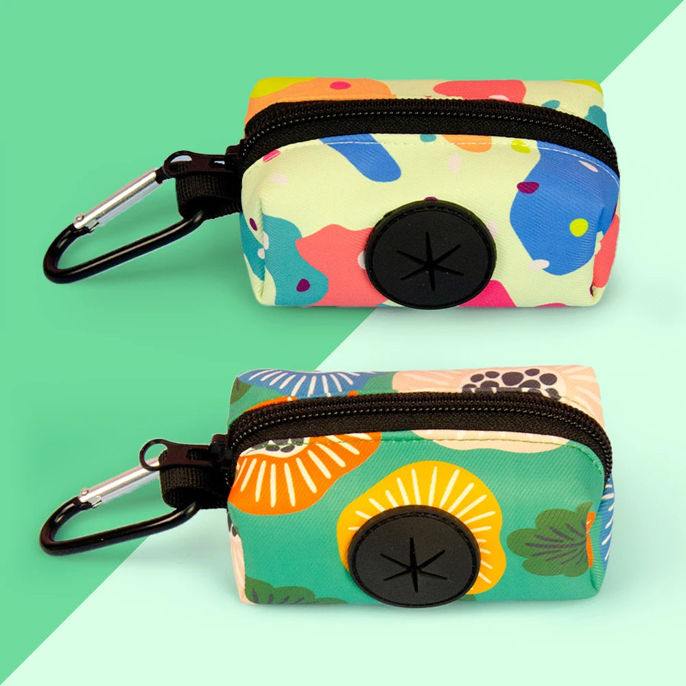 Value pack 2pcs dog poop bags different patterns to choose easy convenient  cleaning pet feces ( no leash and waste bag)