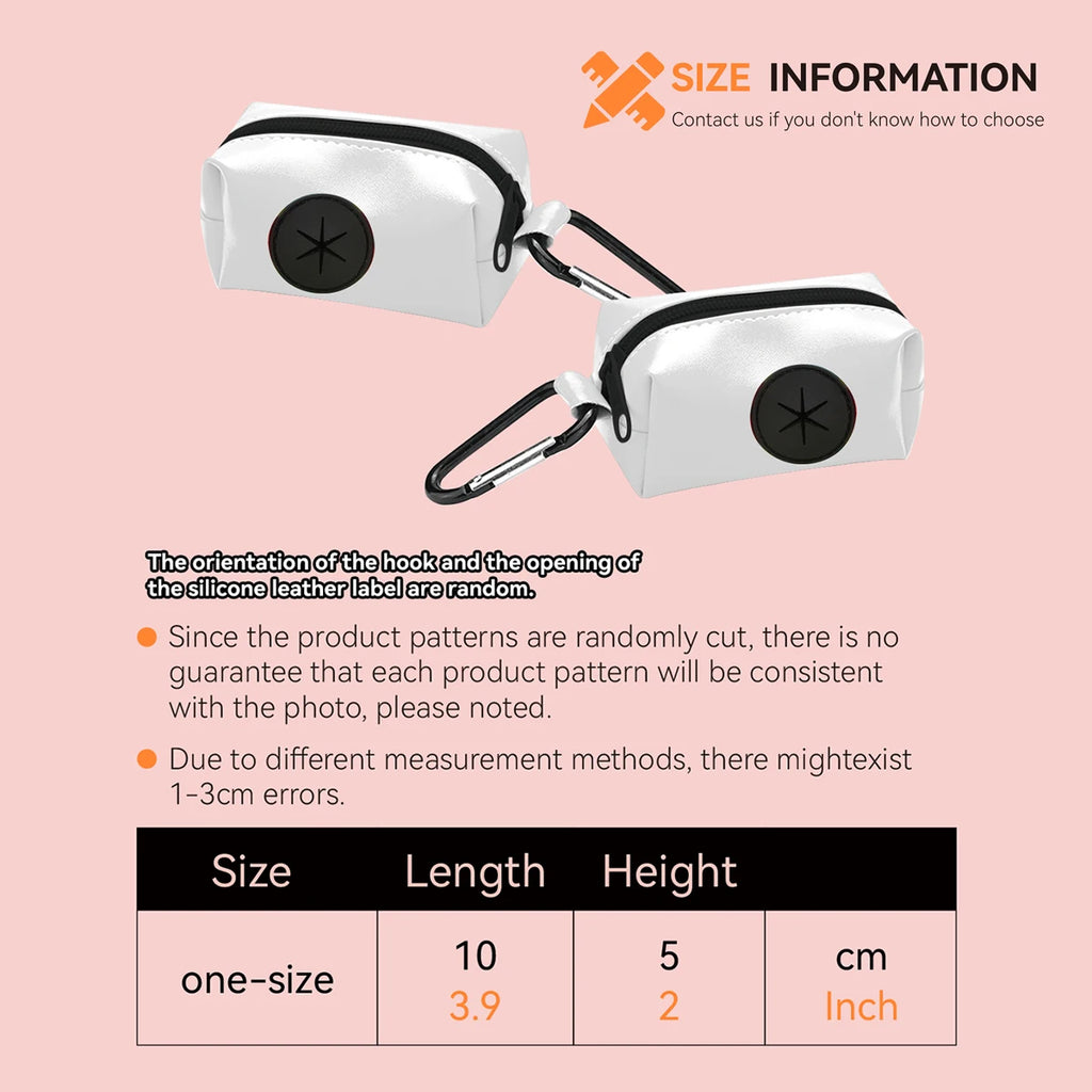 Value pack 2pcs dog poop bags different patterns to choose easy convenient  cleaning pet feces ( no leash and waste bag)