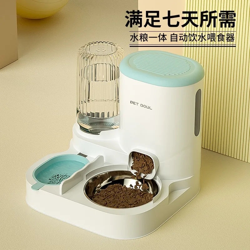 New Cat automatic feeder, water dispenser, water dispenser, cat bowl, dog, cat food sink, pet supplies
