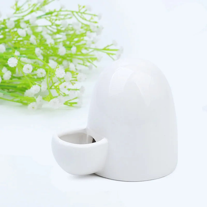 New Ceramic Pet Hamster Automatic Water Dispenser Mute Water Dispenser Feeding Water Feeder African Mini Hedgehog Kettle