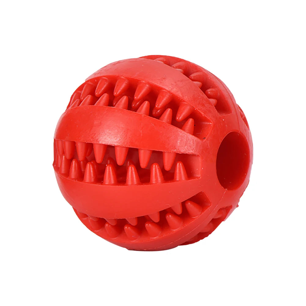 Pet Dog Ball Toys for Small Dogs Interactive Elasticity Puppy Chew Toy Tooth Cleaning Rubber Food Ball Toy Pet Stuff Accessories