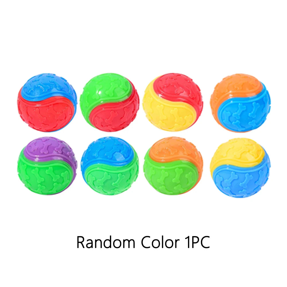 Squeaky Balls for Dogs Interactive Toys TPR Dog Chew Toy Pet Voice Ball Teeth Cleaning Bite Resistance Dog Training Supplies