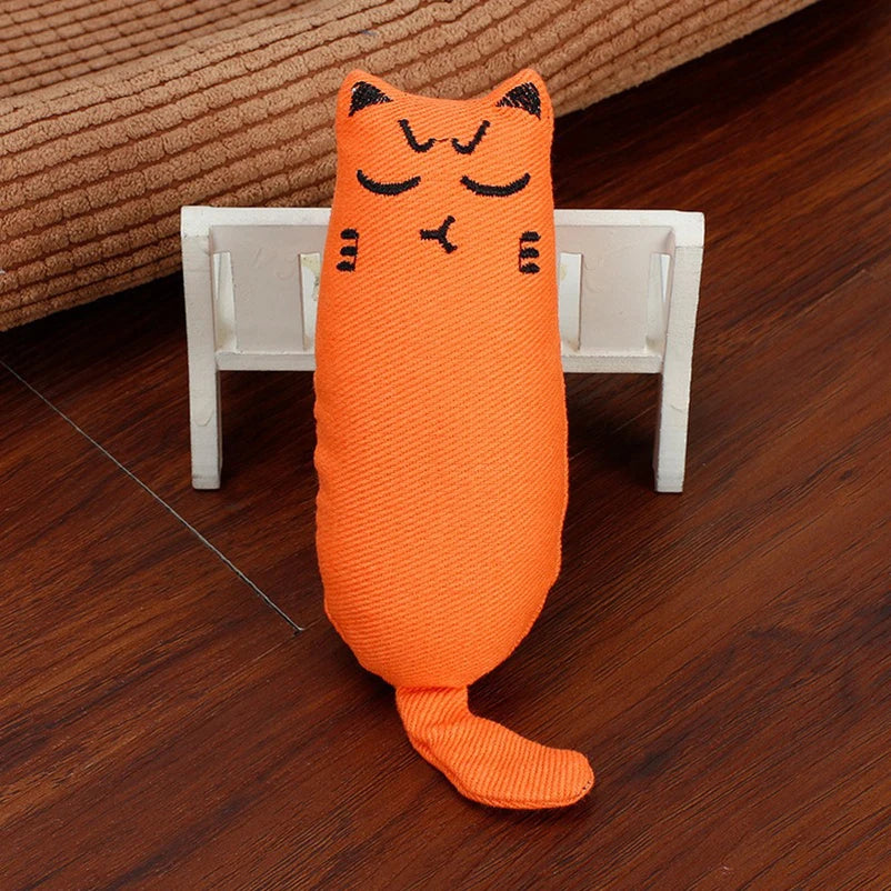 Rustle Sound Catnip Toy Cats Product For Pets Cute Cat Toys For Kitten Teeth Grinding Cat Plush Toy Thumb Pillow Pet Toys