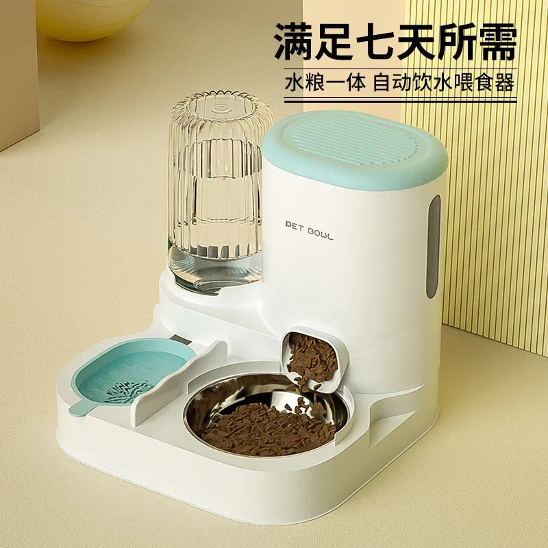 New Cat automatic feeder, water dispenser, water dispenser, cat bowl, dog, cat food sink, pet supplies